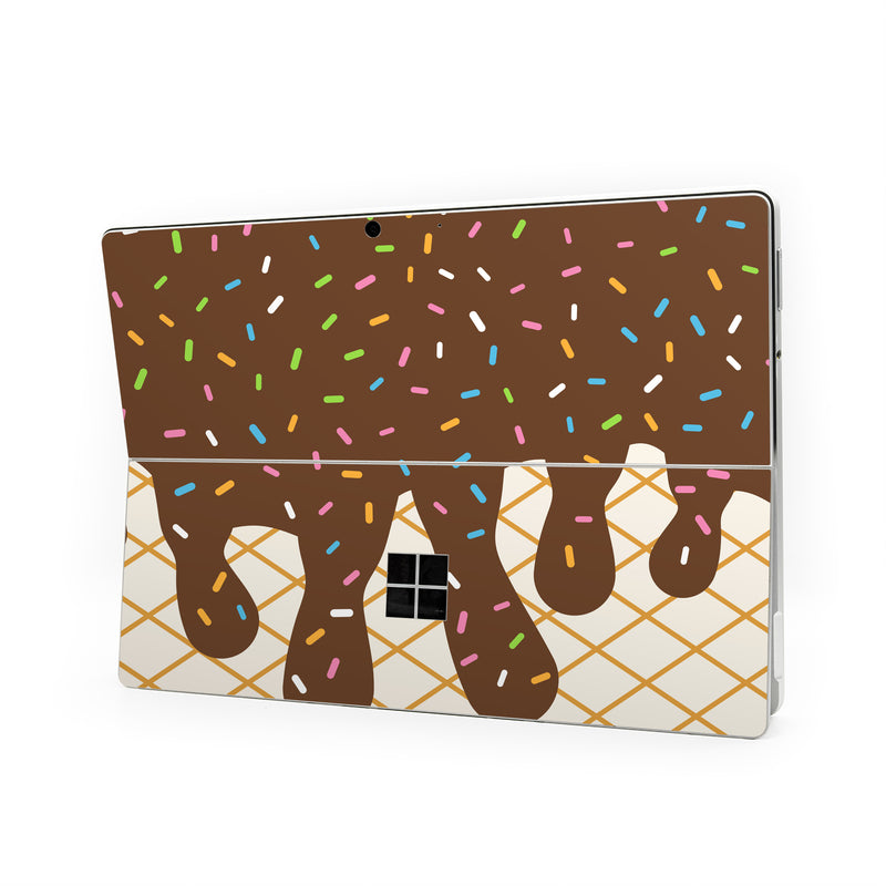 Microsoft Surface Pro Series Skin design, with white, brown, yellow, green, pink, orange, blue colors
