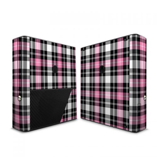 Pink Plaid Xbox 360 E Skin