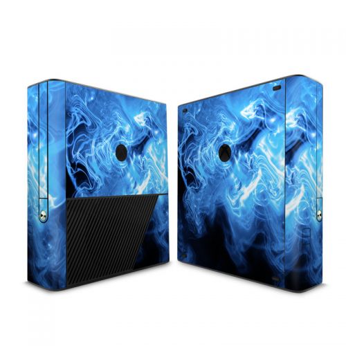 Blue Quantum Waves Xbox 360 E Skin