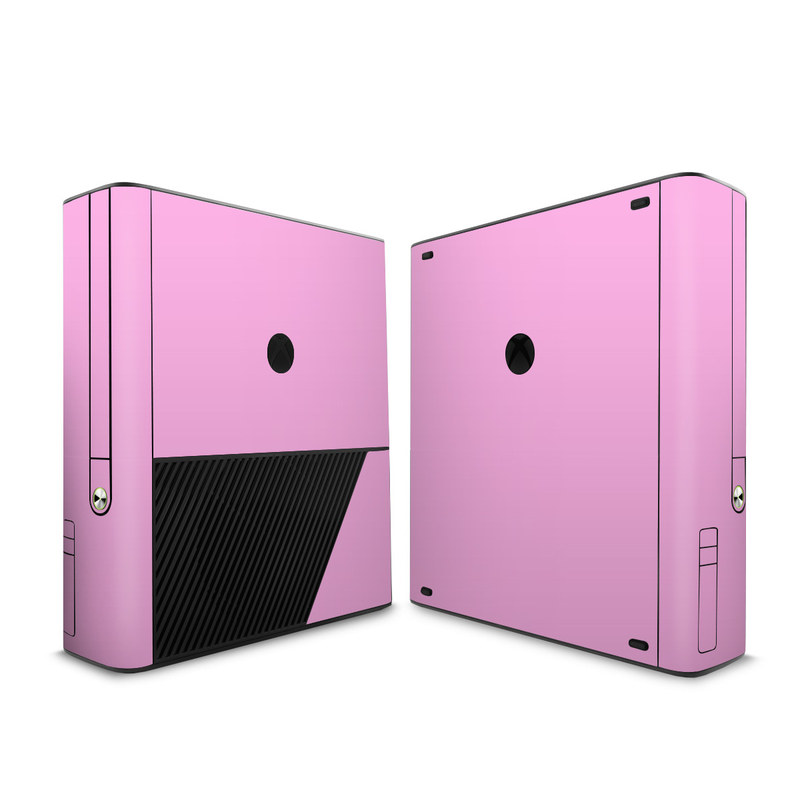 Xbox 360 E Skin design of Pink, Violet, Purple, Red, Magenta, Lilac, Sky, Material property, Peach, with pink colors