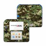 Digital Woodland Camo Nintendo 2DS Skin