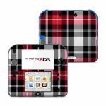 Red Plaid Nintendo 2DS Skin