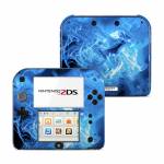 Blue Quantum Waves Nintendo 2DS Skin