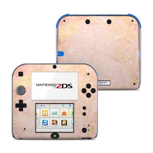Rose Gold Marble Nintendo 2DS Skin