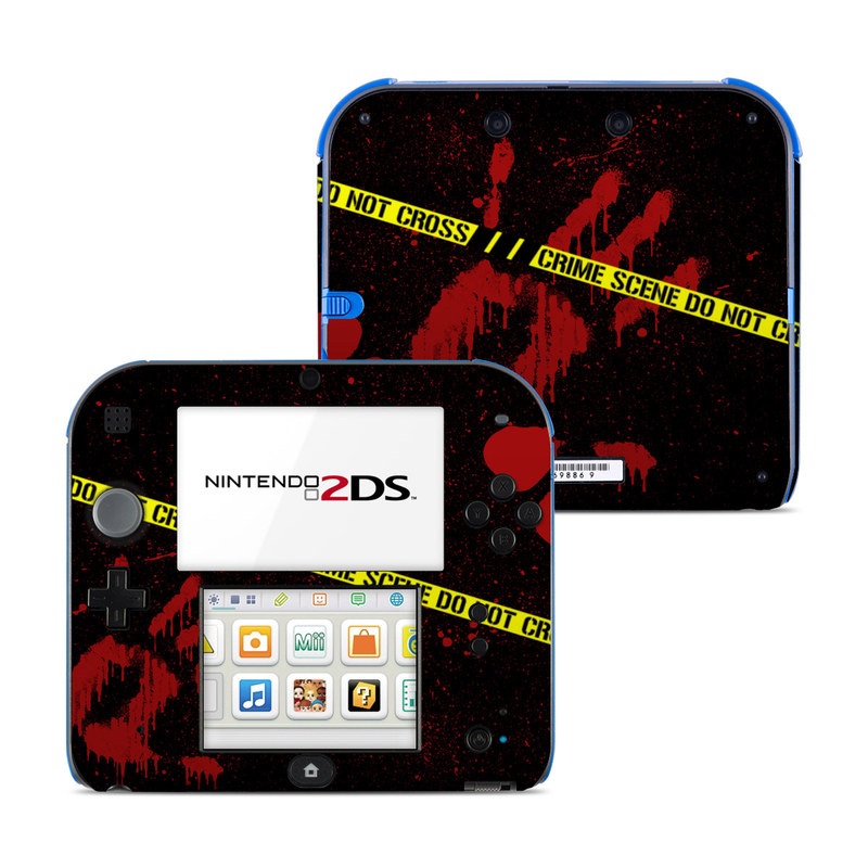 Nintendo 2DS Skin design of Red, Black, Font, Text, Logo, Graphics, Graphic design, Room, Carmine, Fictional character, with black, red, green colors