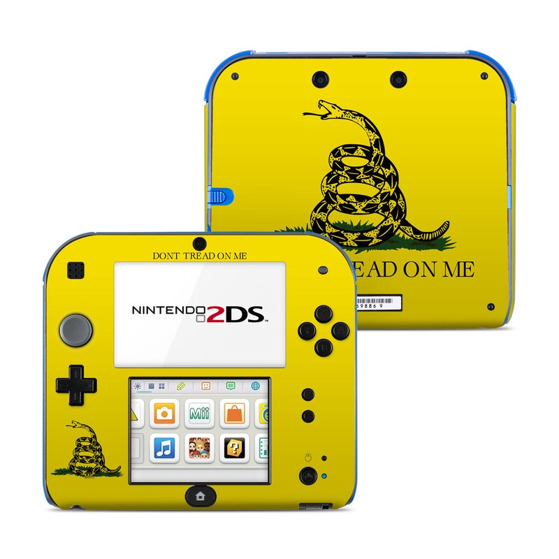 Nintendo 2DS Skin design of Yellow, Font, Logo, Graphics, Illustration, with orange, black, green colors