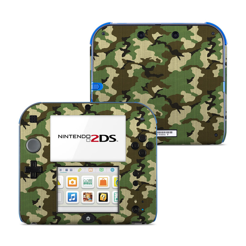 Nintendo 2DS Skin design of Military camouflage, Camouflage, Clothing, Pattern, Green, Uniform, Military uniform, Design, Sportswear, Plane, with black, gray, green colors