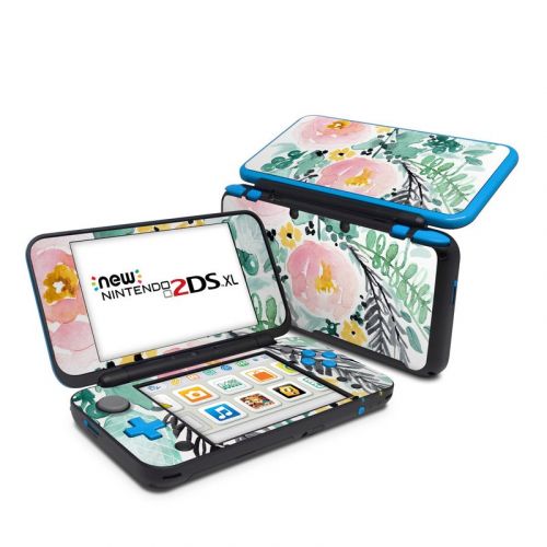 Blushed Flowers Nintendo 2DS XL Skin