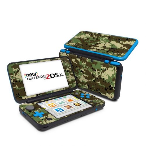 Digital Woodland Camo Nintendo 2DS XL Skin