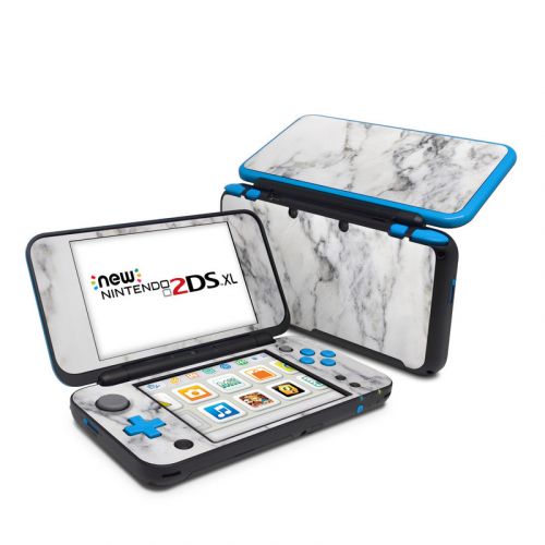 White Marble Nintendo 2DS XL Skin