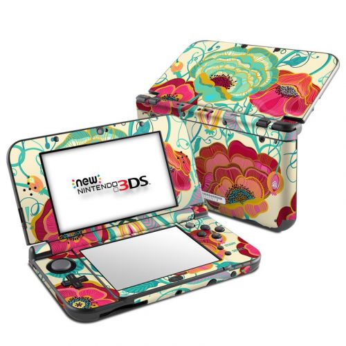 Golden Flowers Nintendo 3DS XL Skin