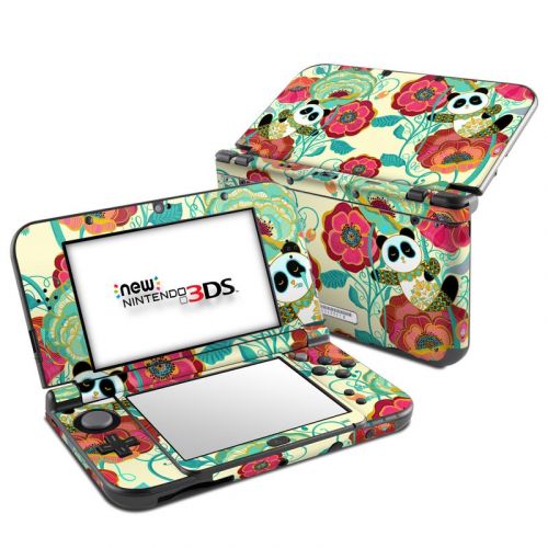 Panda Flowers Nintendo 3DS XL Skin