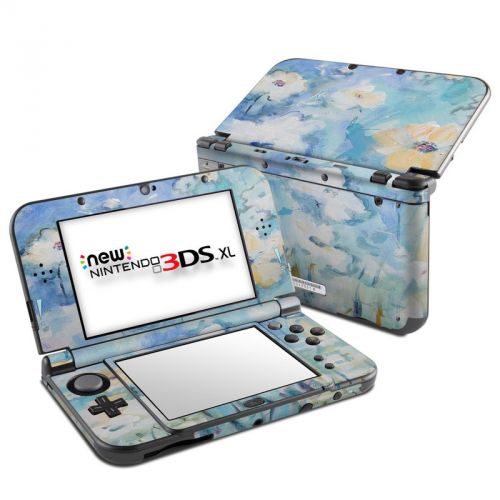 White & Blue Nintendo 3DS XL Skin