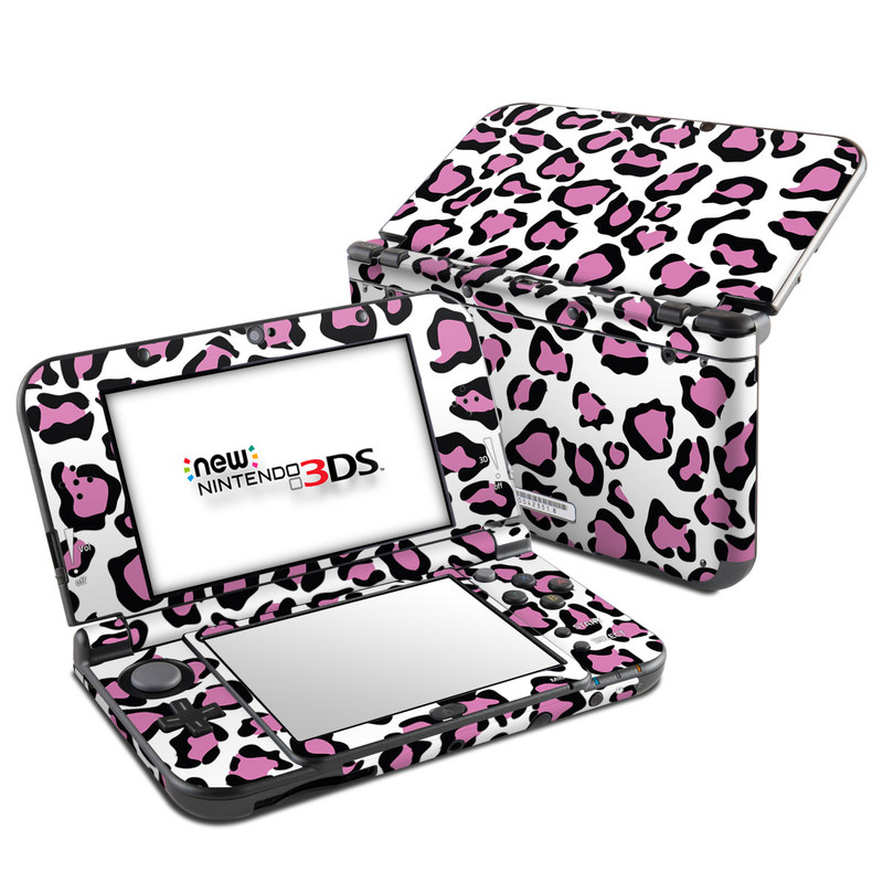 Nintendo 3DS XL Skin design of Pink, Pattern, Design, Textile, Magenta, with white, black, gray, purple, red colors