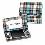 Turquoise Plaid Nintendo 3DS (Original) Skin