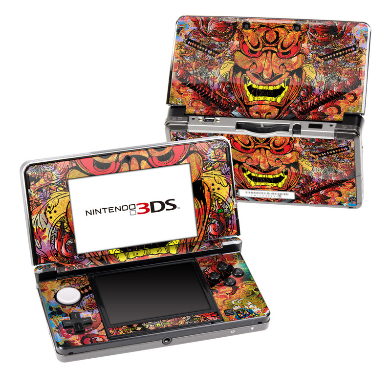 Nintendo 3DS Original Skin design of Art, Psychedelic art, Visual arts, Illustration, Fictional character, Demon, with red, orange, yellow colors