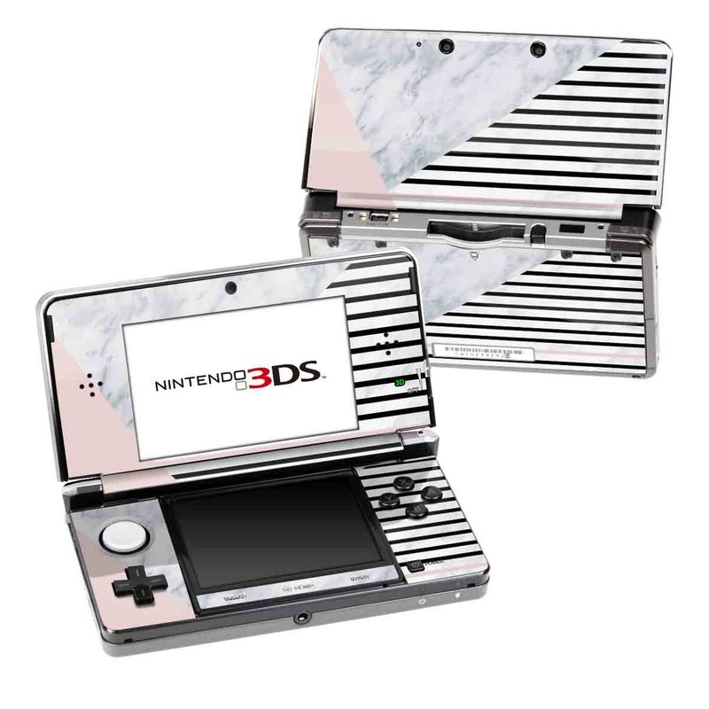 Nintendo 3DS Original Skin design of White, Line, Architecture, Stairs, Parallel, with gray, black, white, pink colors