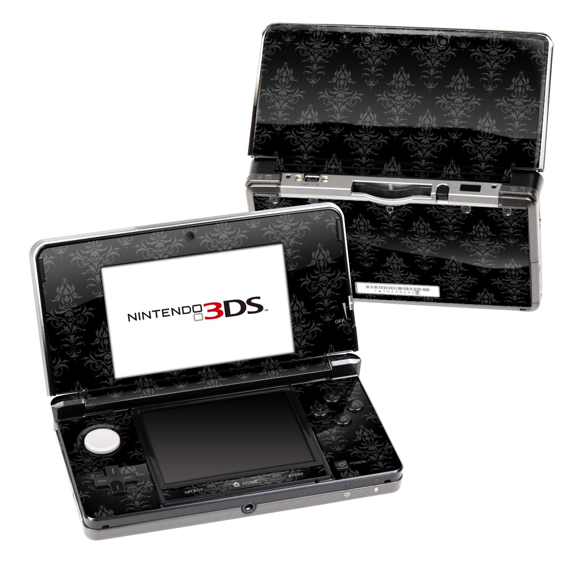 Nintendo 3DS Original Skin design of Black, Pattern, Design, Monochrome, Black-and-white, Darkness, Monochrome photography, Symmetry, with black, gray colors