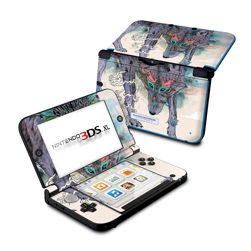 Nintendo 3DS Original Skin design of Illustration, Boar, Art, Drawing, Fictional character, Sketch, Suidae, with gray, pink, black, blue, yellow colors