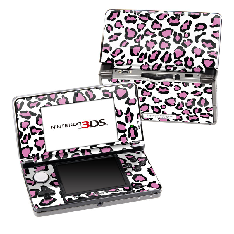 Nintendo 3DS Original Skin design of Pink, Pattern, Design, Textile, Magenta, with white, black, gray, purple, red colors