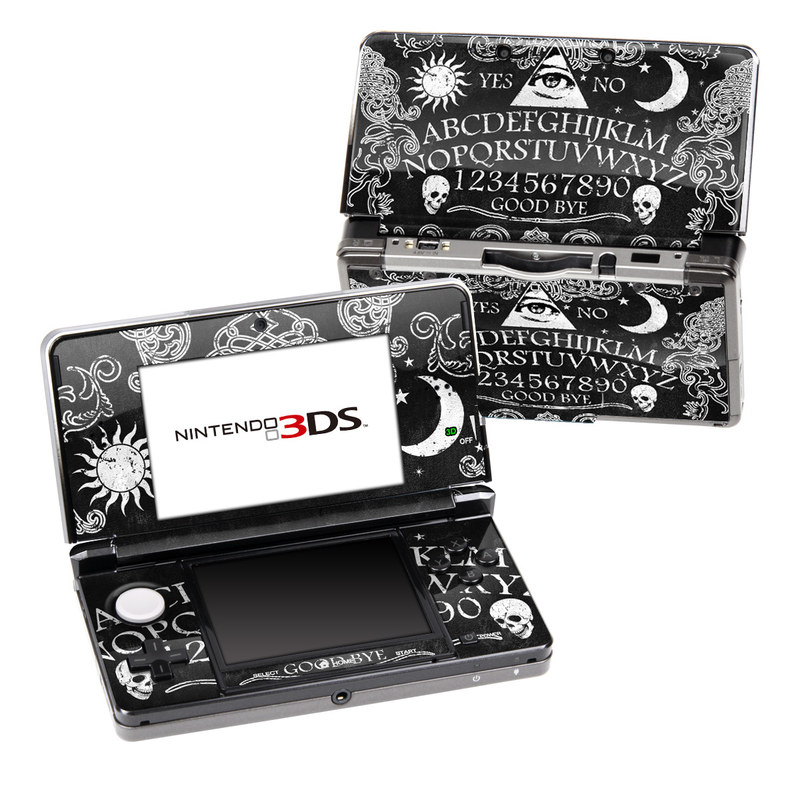 Nintendo 3DS Original Skin design of Text, Font, Pattern, Design, Illustration, Headpiece, Tiara, Black-and-white, Calligraphy, Hair accessory, with black, white, gray colors