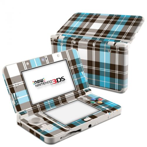Turquoise Plaid Nintendo 3DS (2015) Skin