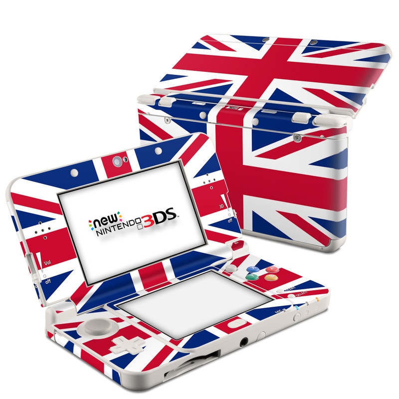 Nintendo 3DS Skin design of Flag, Red, Line, Electric blue, Design, Font, Pattern, Parallel, Flag Day (USA), with red, white, blue colors