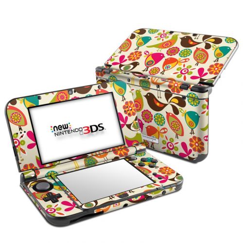 Bird Flowers Nintendo 3DS LL Skin
