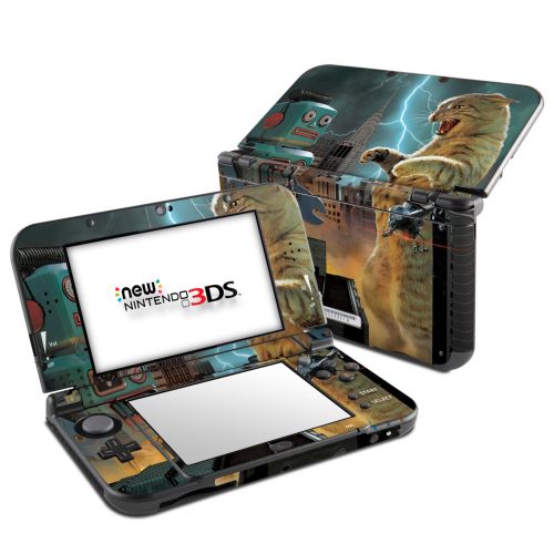 Catzilla Vs Robot Nintendo 3DS LL Skin
