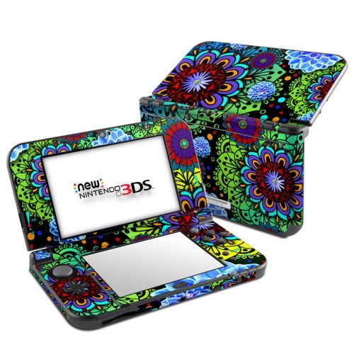 Funky Floratopia Nintendo 3DS LL Skin