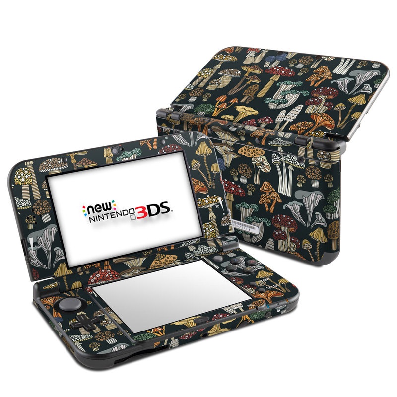 Nintendo 3DS LL Skin design of Brown, Textile, Sleeve, Art, Font, Pattern, Collage, Painting, Illustration, Event, with black, white, blue, red, yellow, orange colors