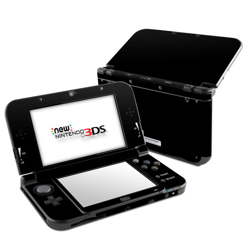 Nintendo 3DS LL Skin design of Black, Darkness, White, Sky, Light, Red, Text, Brown, Font, Atmosphere, with black colors