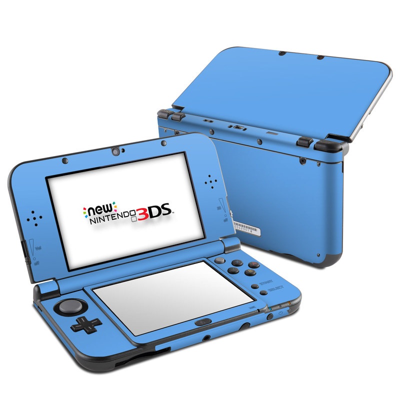 Nintendo 3DS LL Skin design of Sky, Blue, Daytime, Aqua, Cobalt blue, Atmosphere, Azure, Turquoise, Electric blue, Calm, with blue colors