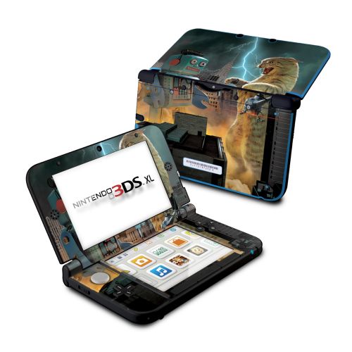 Catzilla Vs Robot Nintendo 3DS XL (Original) Skin