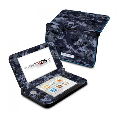 Digital Navy Camo Nintendo 3DS XL (Original) Skin