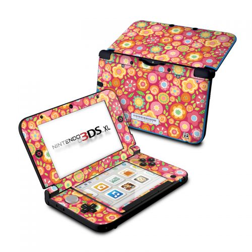 Flowers Squished Nintendo 3DS XL (Original) Skin