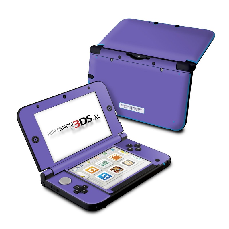 Nintendo 3DS XL Original Skin design of Blue, Violet, Sky, Purple, Daytime, Black, Lilac, Cobalt blue, Pink, Azure with purple colors