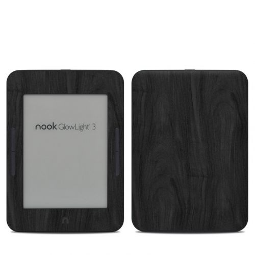 Black Woodgrain Barnes & Noble NOOK GlowLight 3 Skin