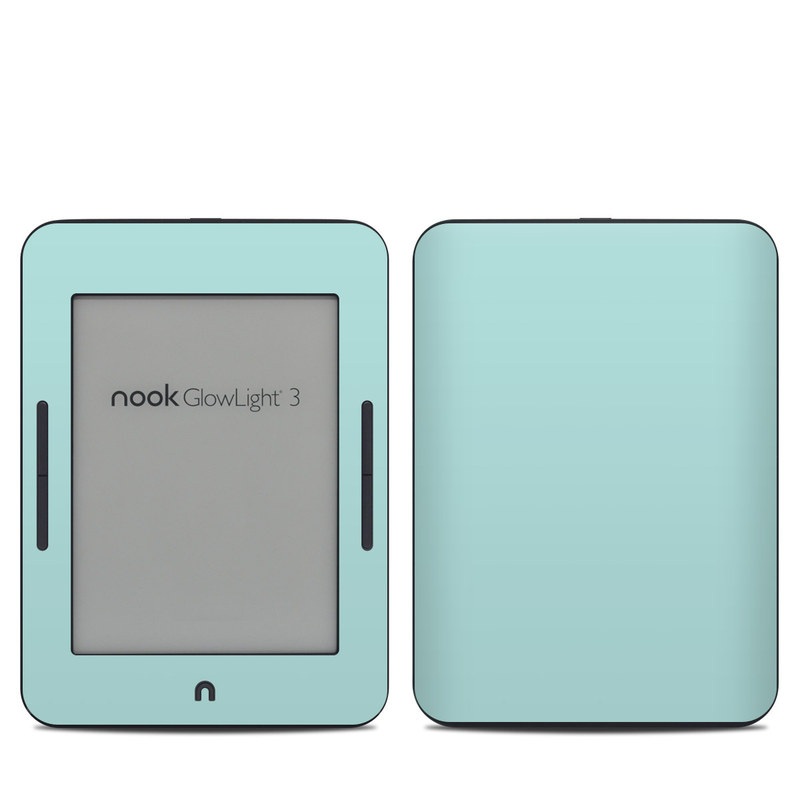 Barnes & Noble NOOK GlowLight 3 Skin design of Green, Blue, Aqua, Turquoise, Teal, Azure, Text, Daytime, Yellow, Sky with blue colors