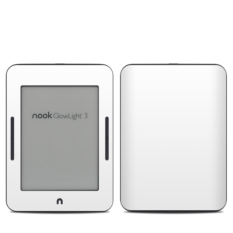 Barnes & Noble NOOK GlowLight 3 Skin design of White, Black, Line with white colors