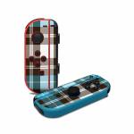 Turquoise Plaid Nintendo Switch Joy-Con Controller Skin