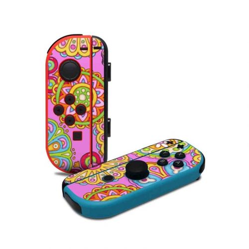 Bright Flowers Nintendo Switch Joy-Con Controller Skin