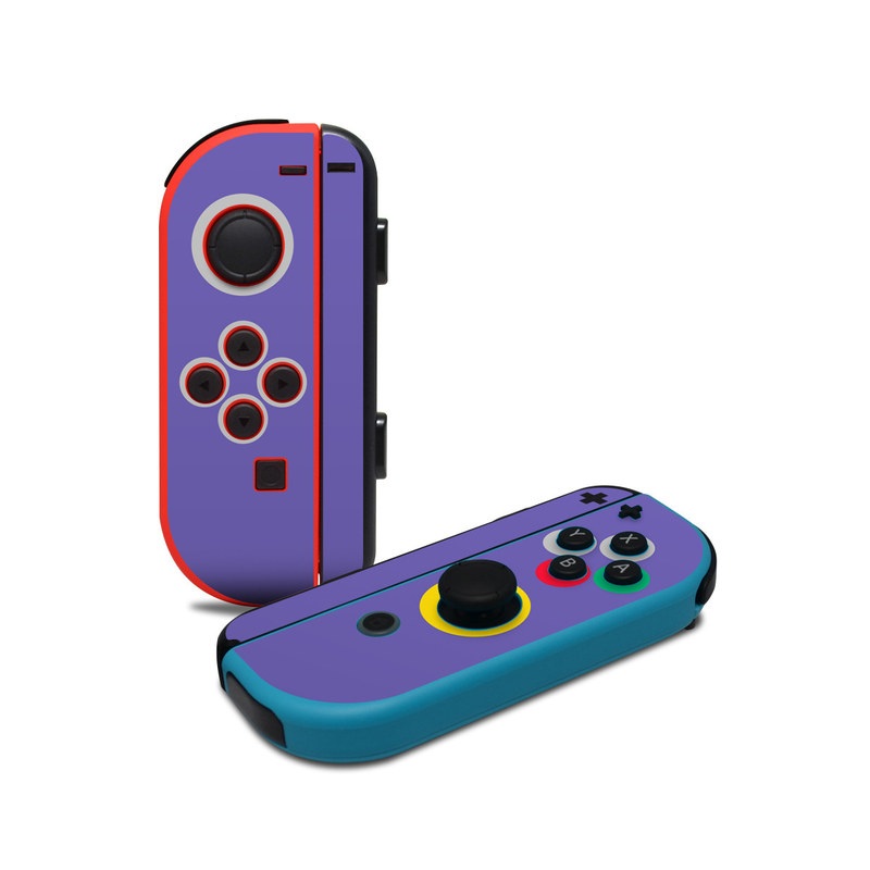 Nintendo Switch JoyCon Controller Skin design, with purple colors