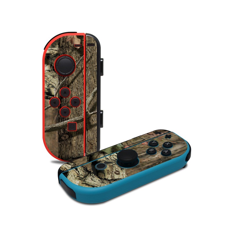 Nintendo Switch JoyCon Controller Skin design of Tree, Military camouflage, Camouflage, Plant, Woody plant, Trunk, Branch, Design, Adaptation, Pattern, with black, red, green, gray colors
