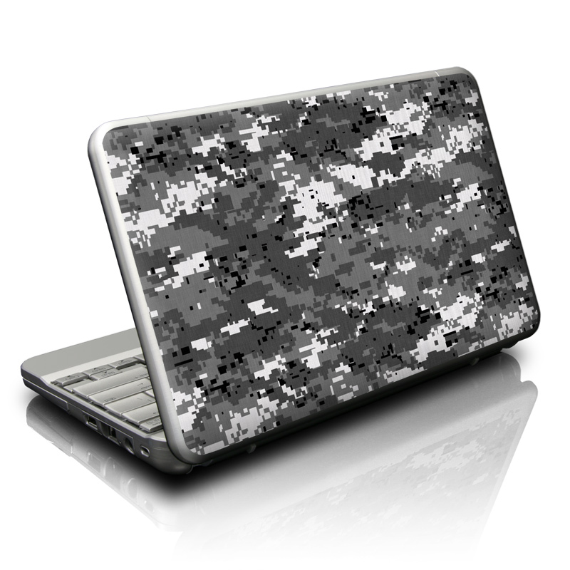 Netbook Skin design of Military camouflage, Pattern, Camouflage, Design, Uniform, Metal, Black-and-white, with black, gray colors