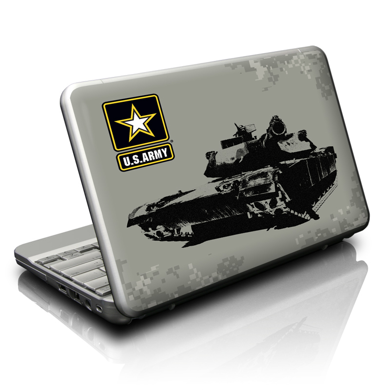 Netbook Skin design of Tank, Combat vehicle, Vehicle, Self-propelled artillery, Military vehicle, Churchill tank, Design, Armored car, Illustration, Military, with gray, black colors