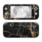 Black Gold Marble Nintendo Switch Lite Skin