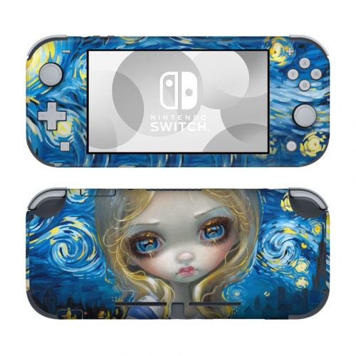 Alice in a Van Gogh Nintendo Switch Lite Skin