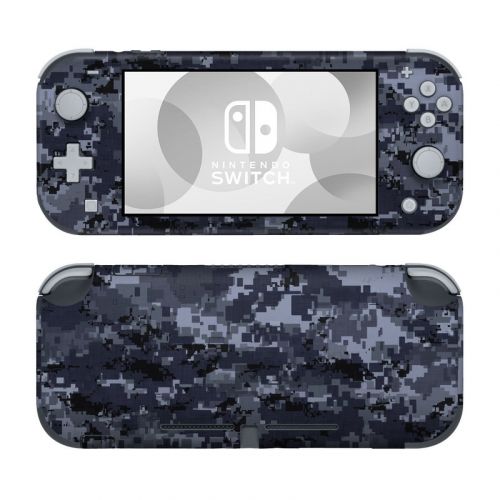 Digital Navy Camo Nintendo Switch Lite Skin