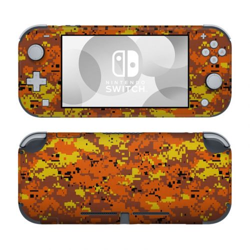 Digital Orange Camo Nintendo Switch Lite Skin